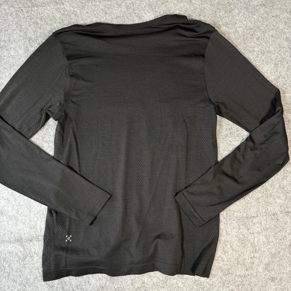 Lululemon Metal Vent Tech Long Sleeve Men Medium Black Running Base Layer Shirt - Picture 8 of 9